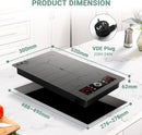 AMZCHEF Induktionskochfeld 2 Platten mit Flexzonen