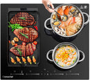 AMZCHEF Induktionskochfeld 4-Zonen 7400W YL-IF7018S-5B5B3B1B