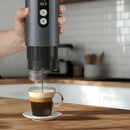 AMZCHEF Tragbare 20-Bar-Espressomaschine, kompatibel mit Kapseln und gemahlenem Kaffee.