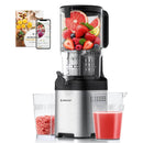AMZCHEF Cold Press Juicer - 135mm XXL Chute, Quiet Motor