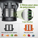 AMZCHEF Cold Press Juicer - 155mm Wide Chute, High Yield