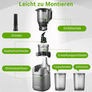 AMZCHEF Automatischer All-In-One Entsafter 135MM Öffnung und 1.8L 250W