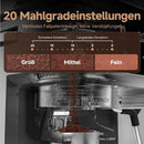 AMZCHEF Siebträgermaschine mit Mahlwerk für Zuhause