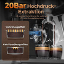 AMZCHEF 20 Bar Espressomaschine mit Milchaufschäumer