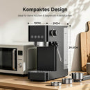 AMZCHEF Espressomaschine mit 20 bar schneller Aufheizvorgang und Milchaufschäumer