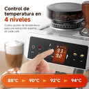 AMZCHEF Espressomaschine mit 44 Mahlstufen