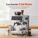 AMZCHEF Kaffeemaschine mit integriertem Mahlwerk
