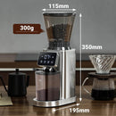 AMZCHEF Kaffeemühle Siebträger Elektrisch mit 48 Mahlgrad Einstellbar