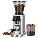 AMZCHEF Kaffeemühle Siebträger Elektrisch mit 48 Mahlgrad Einstellbar