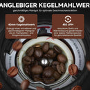 AMZCHEF Kaffeemühle Siebträger Elektrisch mit 48 Mahlgrad Einstellbar
