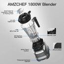 AMZCHEF 1800W Hochleistungs-Standmixer | 1,8L Profi-Smoothie Maker mit 6 Edelstahlklingen & BPA-freiem Tritan-Behälter