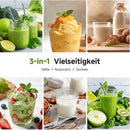 AMZCHEF Slow Juicer für Obst und Gemüse mit 2 Siebfiltern