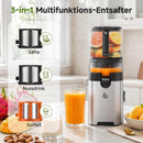 AMZCHEF Entsafter Maschine für frische Säfte Nussmilch und Sorbet