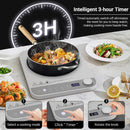 AMZCHEF Einzel Induktionskochplatte 2000W Zilvergrijs