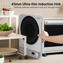 AMZCHEF Einzel Induktionskochplatte 2000W Zilvergrijs