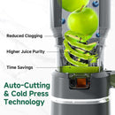 AMZCHEF self feeding masticating juicer for hands free operation
