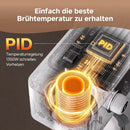 AMZCHEF Espressomaschine mit 20 bar schneller Aufheizvorgang und Milchaufschäumer
