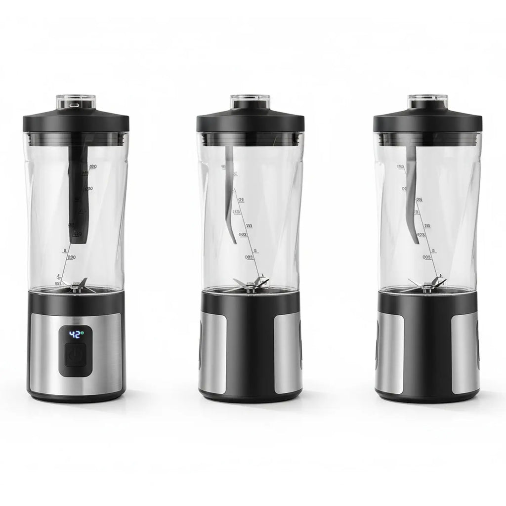 AMZCHEF Tragbarer Mixer mit 600ml für Milchshakes Minimixer