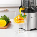 AMZCHEF Ganzfrucht Entsafter 126MM große Öffnung Slow Juicer