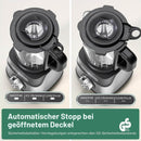 AMZCHEF Glasmixer 1200W 1.5L 6 Klingen