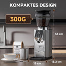 AMZCHEF Kaffeemühle 45 Mahlgrade Edelstahlmahlwerk