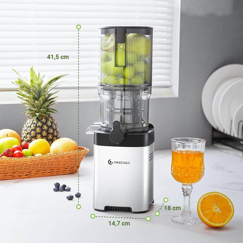 Slow Juicer mit 126MM Öffnung und 2 Liter Kapazität