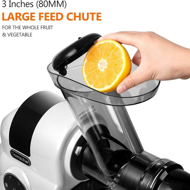 Amzchef Slow Juicer mit 2 Geschwindigkeitsstufen ZM1517B