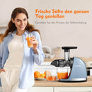 AMZCHEF Entsafter Slow Juicer mit Rückwärts ZM1501 Blau