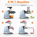 AMZCHEF Entsafter Slow Juicer mit Rückwärts ZM1501 Blau