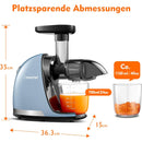 AMZCHEF Entsafter Slow Juicer mit Rückwärts ZM1501 Blau