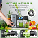 Entsafter mit großem Einfüllschacht für ganzes Obst und Gemüse