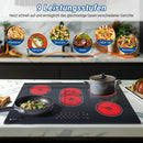 AMZCHEF Glaskeramikkochfeld 5 Zonen 77CM | 8500W