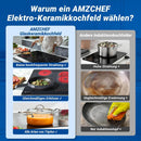 AMZCHEF Glaskeramikkochfeld 5 Zonen 77CM | 8500W