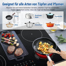 AMZCHEF Glaskeramikkochfeld 5 Zonen 77CM | 8500W