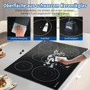AMZCHEF Glaskeramikkochfeld 5 Zonen 77CM | 8500W