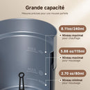 AMZCHEF 4-in-1 Elektrischer Milchaufschäumer für Kaffeeliebhaber zu Hause