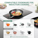 AMZCHEF Induktionskochfeld 2 Platten mit Flexzonen