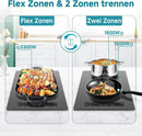 AMZCHEF Induktionskochfeld 2 platten 3300W