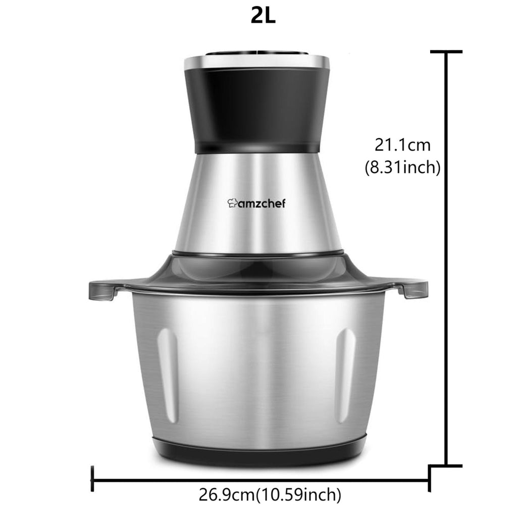 AMZCHEF 500W Multizerkleinerer Elektrisch Mit 2 Geschwindigkeitsstufen