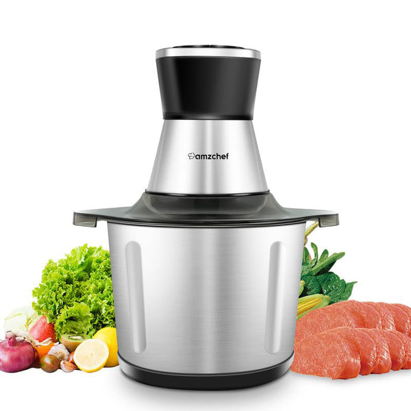 AMZCHEF 500W Multizerkleinerer Elektrisch Mit 2 Geschwindigkeitsstufen