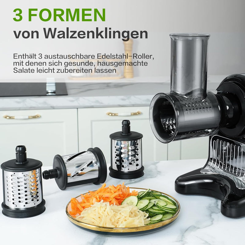 AMZCHEF 4-in-1 langsamer Entsafter