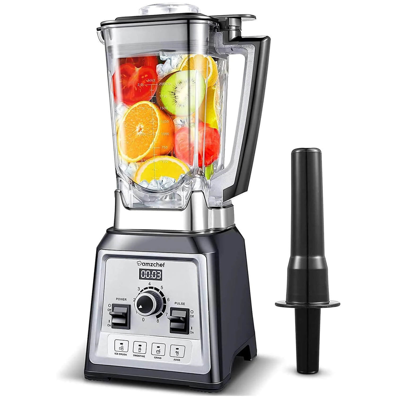 AMZCHEF Standmixer Smoothie Maker 2000W ‎NY-8088MJD