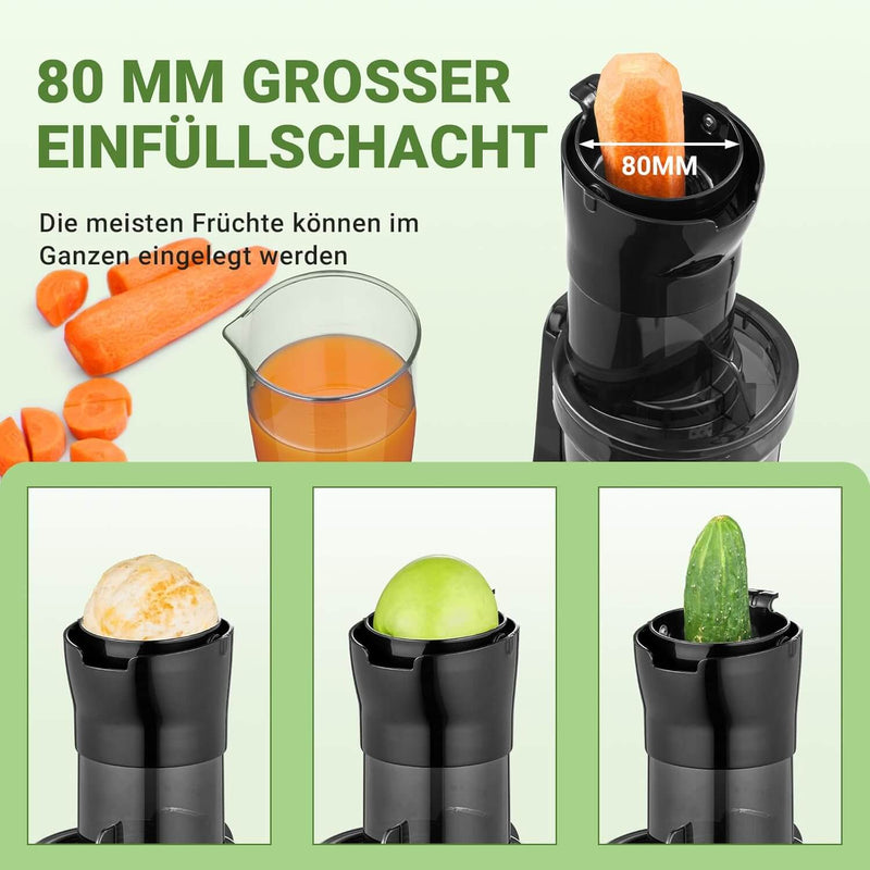 80MM große Öffnung Slow Juicer