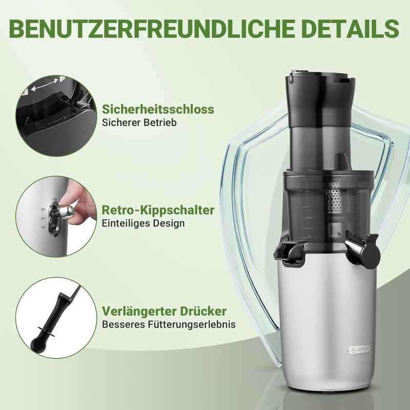 80MM große Öffnung Slow Juicer