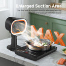 Amzchef Tragbare Dunstabzugshaube 4 geschwindigkeitsverstellbarer Lüftungsfan mit teleskopischer Höhenverstellung