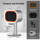 Amzchef Tragbare Dunstabzugshaube Tischmodell Küchenlüftungsfan mit 4 Geschwindigkeitsstufen