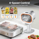 Amzchef Tragbare Dunstabzugshaube Tischmodell Küchenlüftungsfan mit 4 Geschwindigkeitsstufen