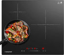 AMZCHEF Induktionskochfeld mit 3 Booster Zonen 7400W YL-IT7008S-2B1B4B-1