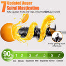 AMZCHEF Entsafter Gemüse und Obst mit 2 Geschwindigkeitsmodi GM3001