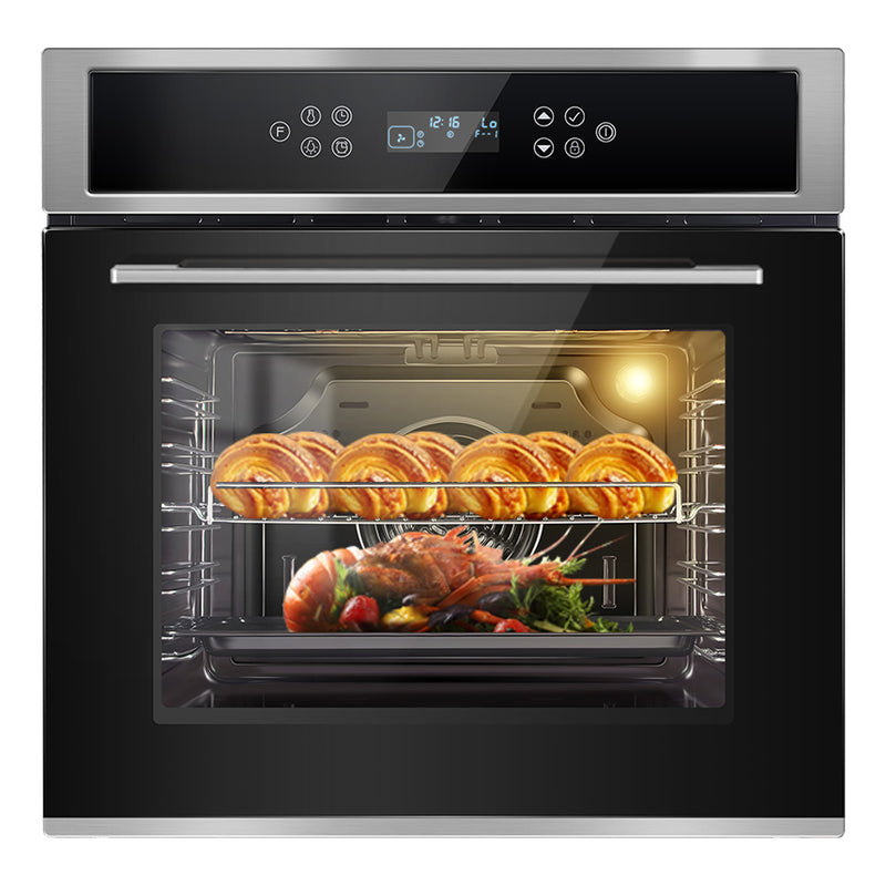 AMZCHEF Einbaubackofen 70 L Backofen Elektro ‎‎AT7010S08-A1
